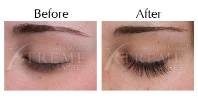 Eyelash extensions photo